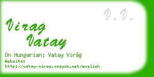 virag vatay business card